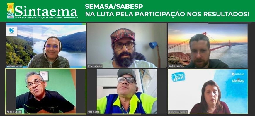 Semasa/Sabesp | Sintaema na luta pela Participação nos Resultados