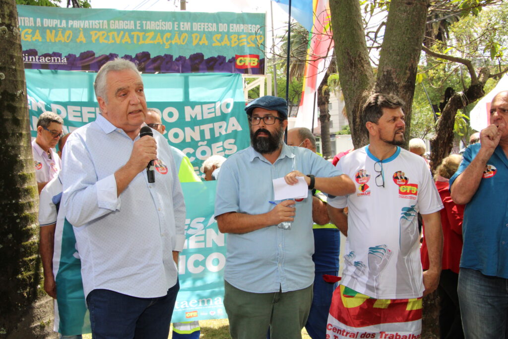 Tarcísio acelera privatização da Sabesp provocando insegurança na população   Sindicato dos Trabalhadores em Água, Esgoto e Meio Ambiente do Estado de  São Paulo