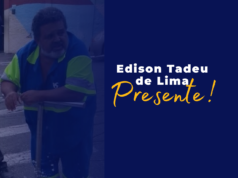 Sintaema lamenta morte de Edison Tadeu de Lima, o Dalinda