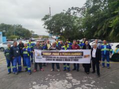 Sintaema realiza ato na Sabesp Mauá contra o assédio e em defesa da categoria